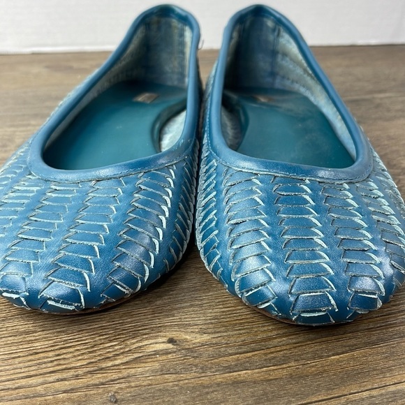 Anthropologie Gee WaWa Teal Flats, size 9.5 - Picture 2 of 10